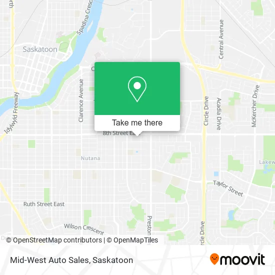 Mid-West Auto Sales map