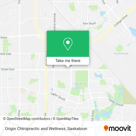 Origin Chiropractic and Wellness map