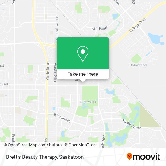 Brett's Beauty Therapy map