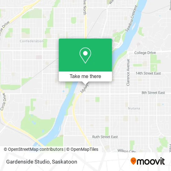 Gardenside Studio map