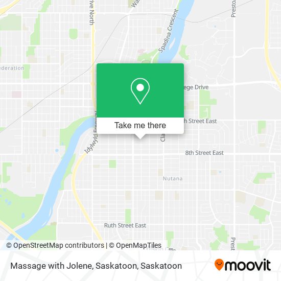 Massage with Jolene, Saskatoon map