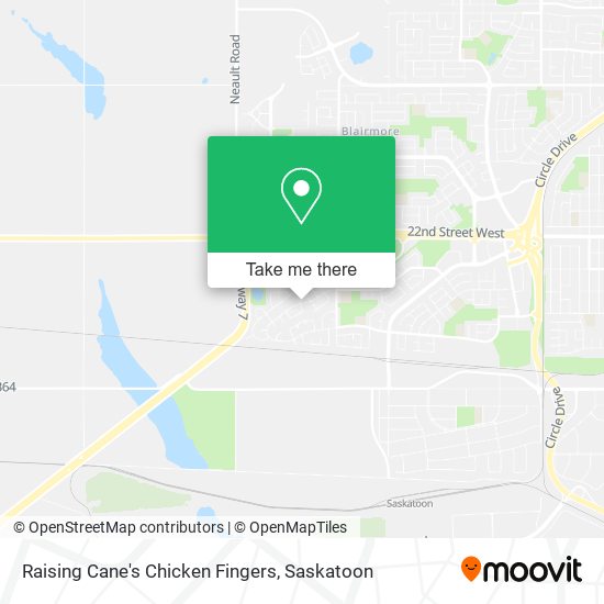 Raising Cane's Chicken Fingers map