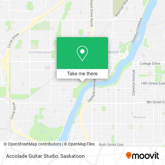 Accolade Guitar Studio map