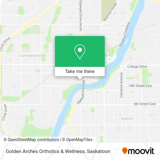Golden Arches Orthotics & Wellness map