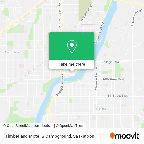 Timberland Motel & Campground map