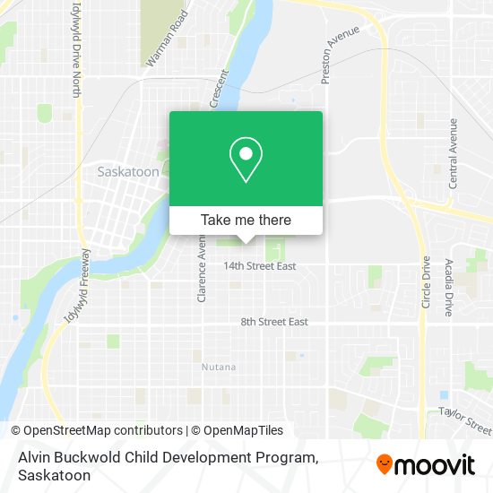Alvin Buckwold Child Development Program map