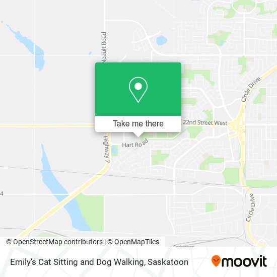 Emily's Cat Sitting and Dog Walking map
