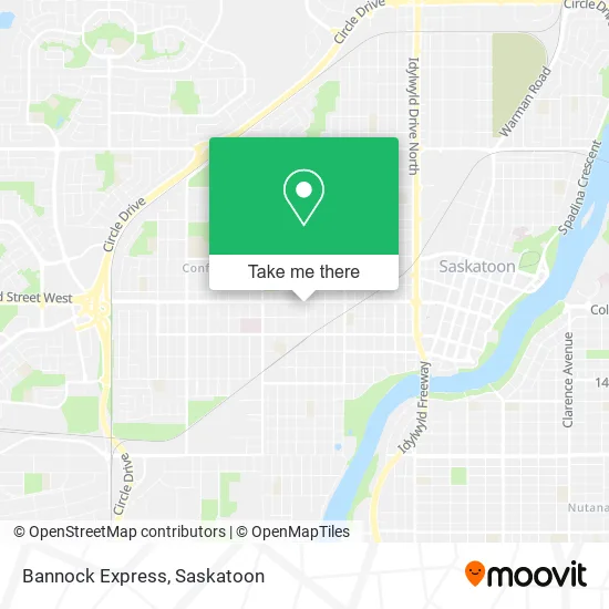 Bannock Express map