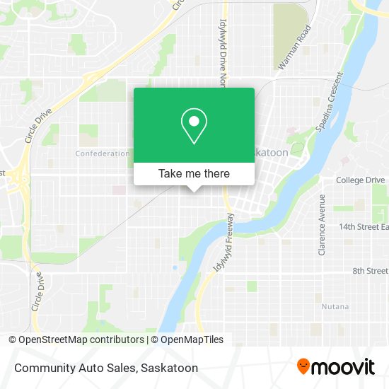 Community Auto Sales map