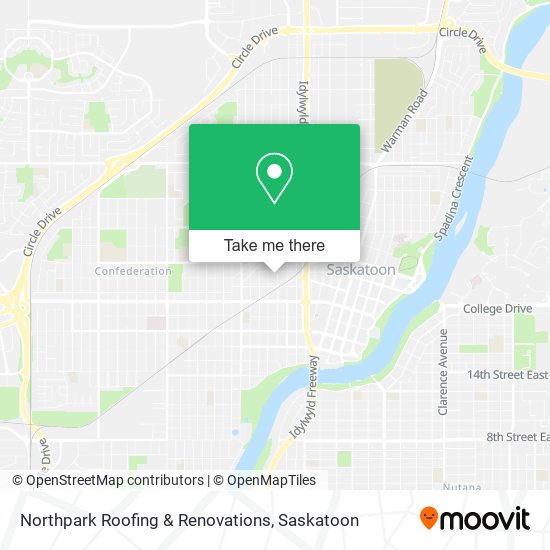 Northpark Roofing & Renovations map
