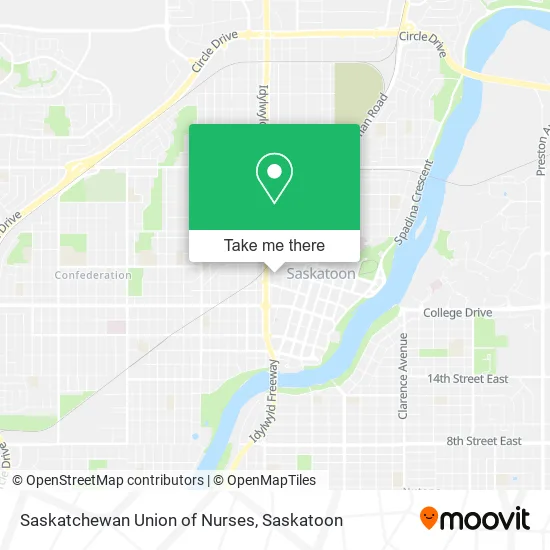 Saskatchewan Union of Nurses map