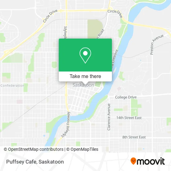 Puffsey Cafe map