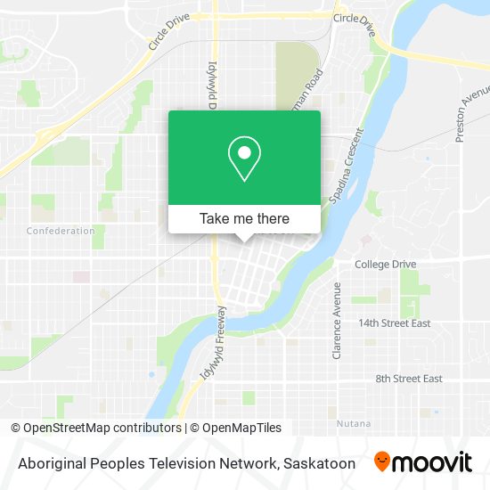 Aboriginal Peoples Television Network map