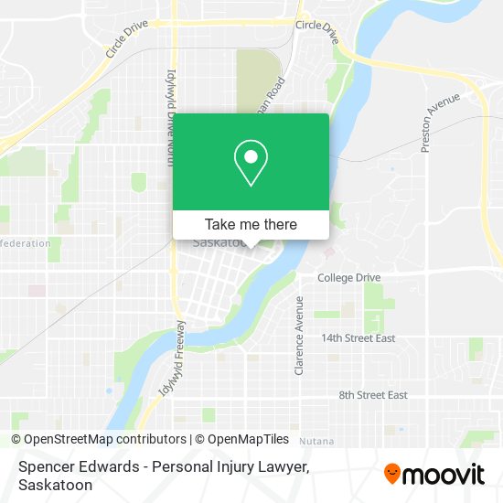 Spencer Edwards - Personal Injury Lawyer map