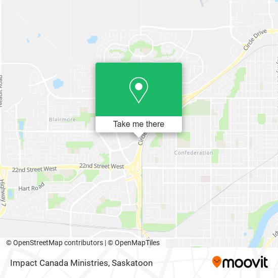 Impact Canada Ministries map