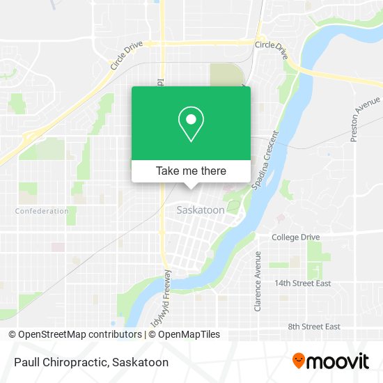 Paull Chiropractic map