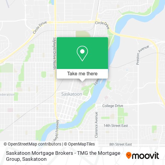 Saskatoon Mortgage Brokers - TMG the Mortgage Group map