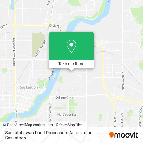 Saskatchewan Food Processors Association map