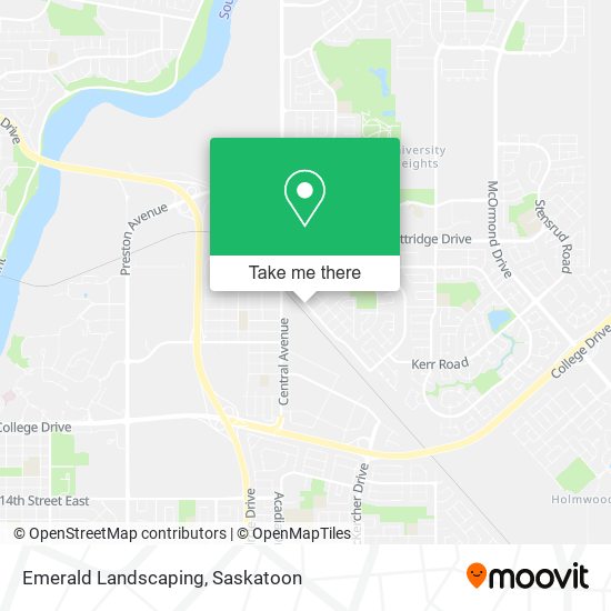 Emerald Landscaping map