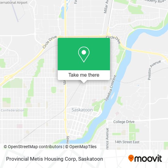 Provincial Metis Housing Corp map