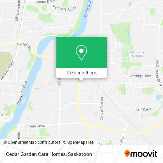 Cedar Garden Care Homes map