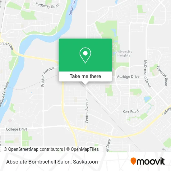 Absolute Bombschell Salon map