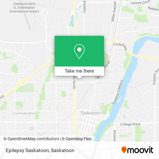 Epilepsy Saskatoon map