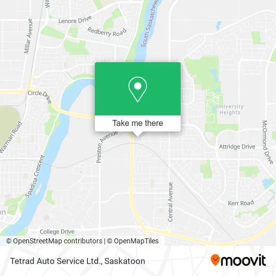 Tetrad Auto Service Ltd. map