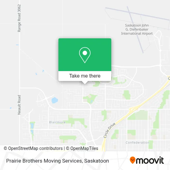 Prairie Brothers Moving Services map