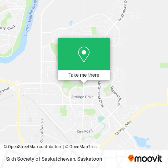 Sikh Society of Saskatchewan map