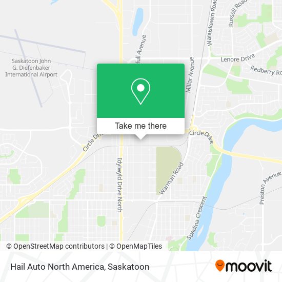 Hail Auto North America map