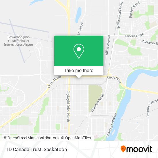 TD Canada Trust map