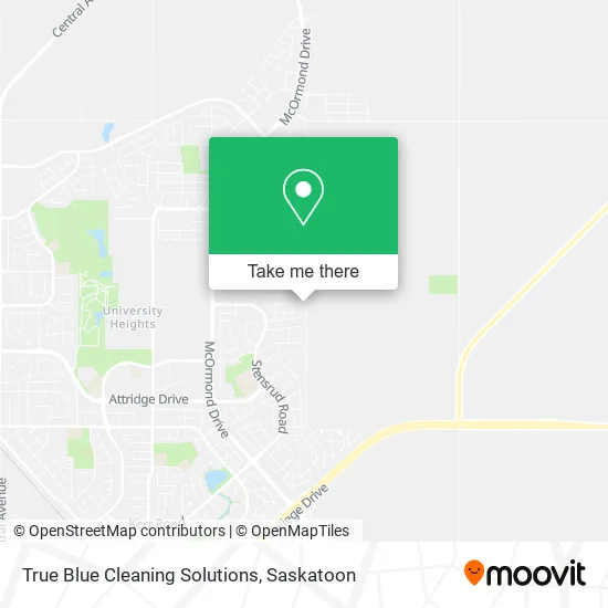 True Blue Cleaning Solutions map