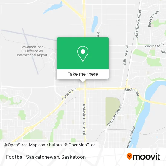 Football Saskatchewan map