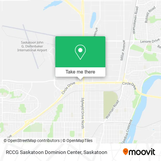 RCCG Saskatoon Dominion Center map