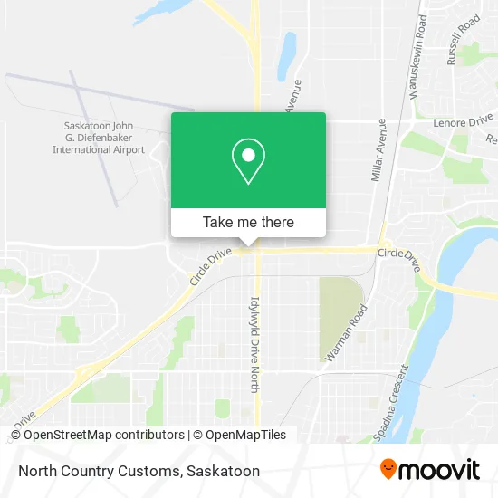 North Country Customs map