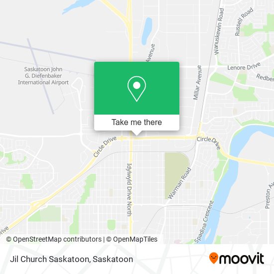 Jil Church Saskatoon map