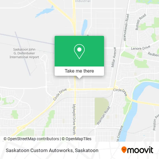 Saskatoon Custom Autoworks map
