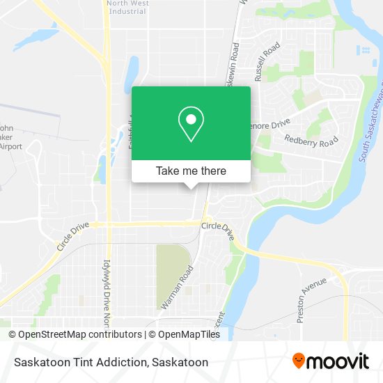 Saskatoon Tint Addiction map