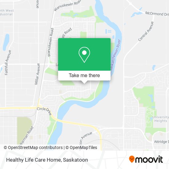 Healthy Life Care Home map