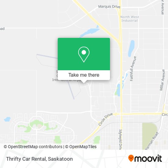 Thrifty Car Rental map