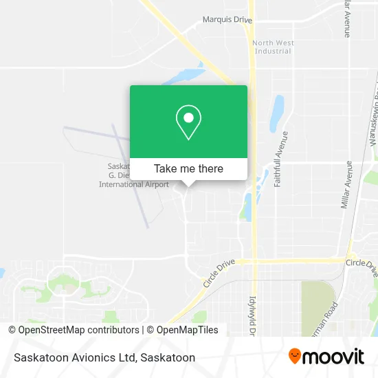 Saskatoon Avionics Ltd map