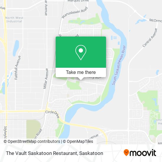 The Vault Saskatoon Restaurant map