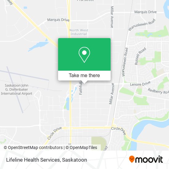 Lifeline Health Services map