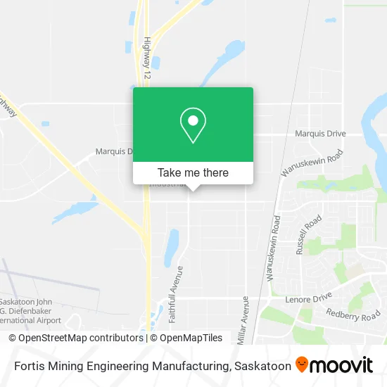 Fortis Mining Engineering Manufacturing map