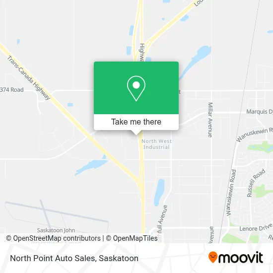 North Point Auto Sales map