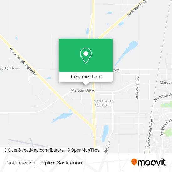 Granatier Sportsplex map