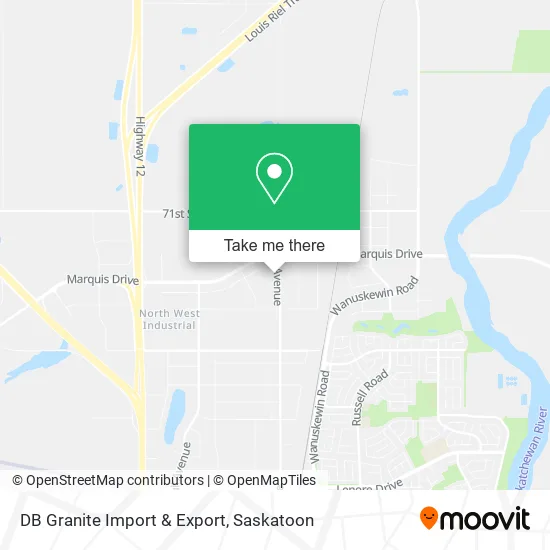 DB Granite Import & Export map