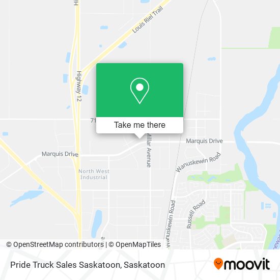 Pride Truck Sales Saskatoon map