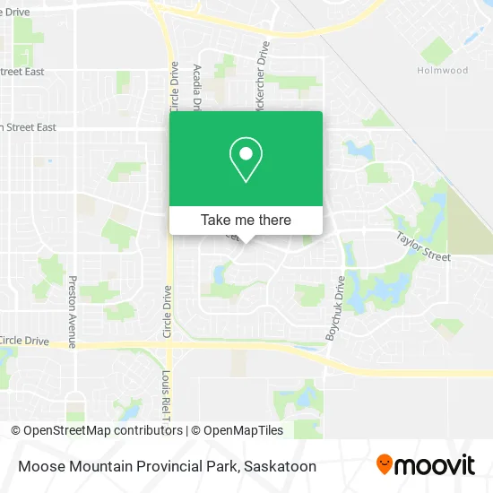 Moose Mountain Provincial Park map